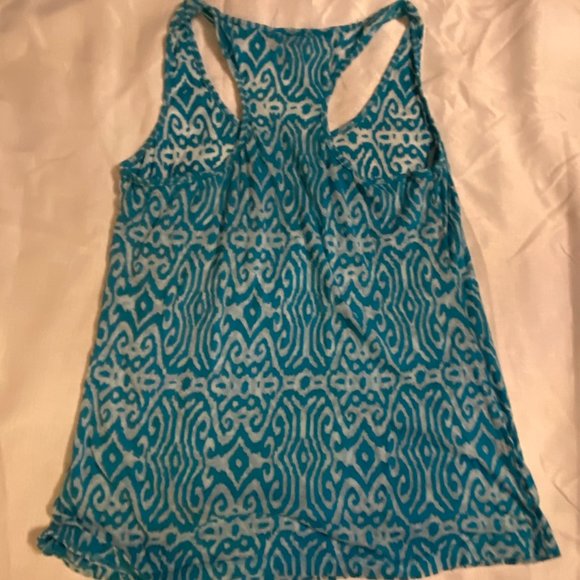 Dots Razor back Blue & White Tank Size Med. - Picture 7 of 7
